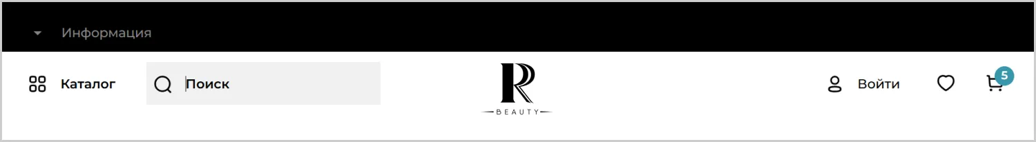 Поиск на сайте RRBeauty разработанном компанией ART6 в Севастополе Поиск на сайте RRBeauty разработанном компанией ART6 в Севастополе